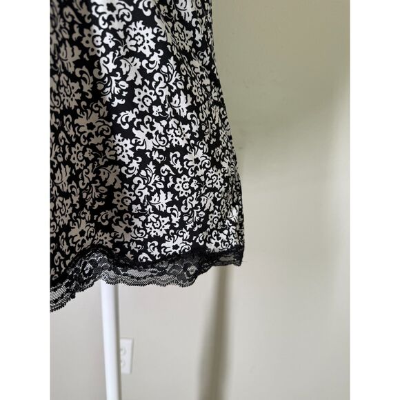 Y2k Marilyn Monroe Black Babydoll Tank Top Sz M Coquette Lace Trim Romantic - Picture 3 of 8